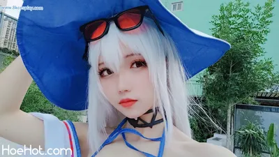 [花柒Hana] 斯卡蒂泳装 明日方舟 Arknight Skadi nude cosplay leaked 407843