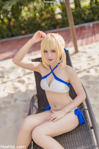 [秋山AkI] 水着弓SABER nude cosplay leaked 225206