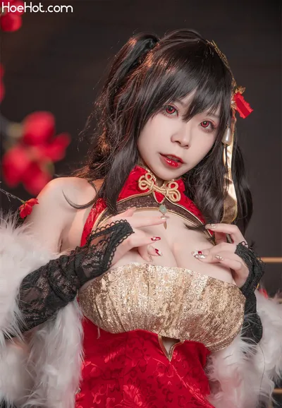 无颜小天使 碧蓝航线 大凤红旗袍 nude cosplay leaked 383673