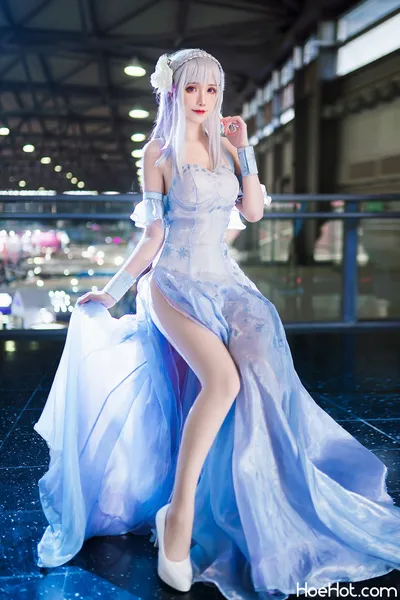 Sakiiii翎柒 Emilia Crystal Dress nude cosplay leaked 502345