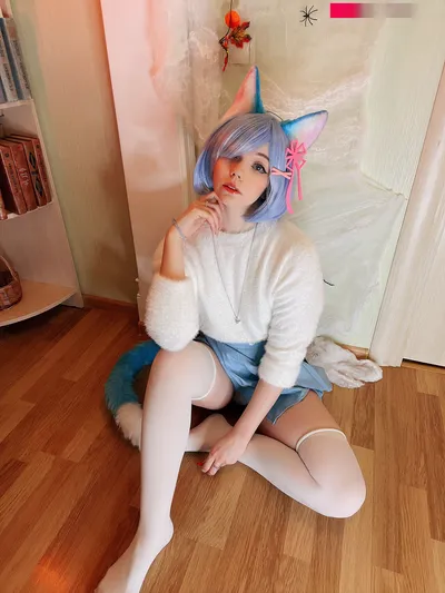 Caticornplay - Rem nude cosplay leaked 8713