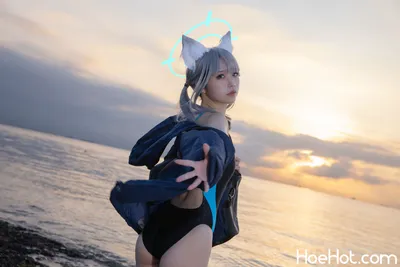 G44不会受伤 - Shiroko Sunaookami Swimsuit nude cosplay leaked 333717