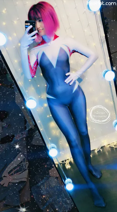 Misswarmj - Spider Gwen nude cosplay leaked 76426