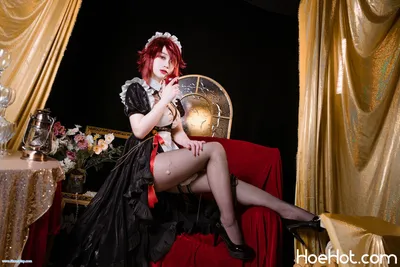 [桃墨公子] 罗莎莉亚 Genshin Impact Rosaria nude cosplay leaked 194369