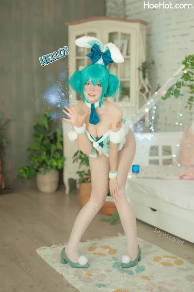 Saya Scarlet - Hatsune Miku BiCute Bunnies White nude cosplay leaked 572905