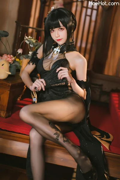 Tomoyo酱-碧蓝航线-镇海旗袍azur lanechen haif:big breastsf:high heelsf:makeupf:pantyhosenon-nude nude cosplay leaked 58421