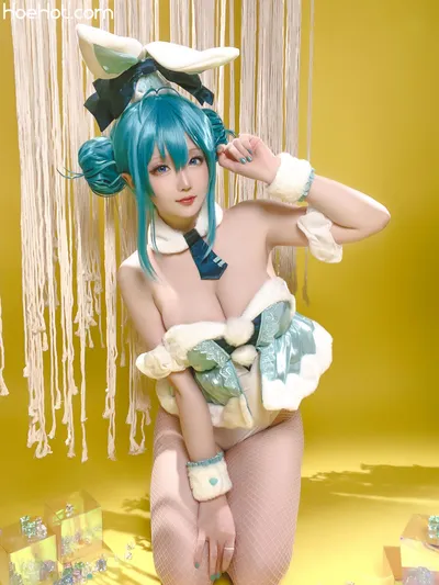 [Hoshilily] September 2023 Plan A - Hatsune Miku BiCute Bunnies (White Bunny Version) nude cosplay leaked 162172