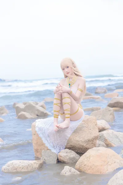 清水由乃 玛丽萝丝 白色泳衣(Dead or Alive) nude cosplay leaked 521475