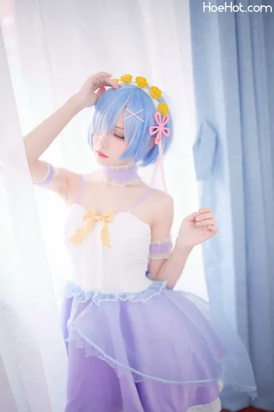 【花柒Hana】NO.02 蕾姆CLEAR DRESS nude cosplay leaked 613483