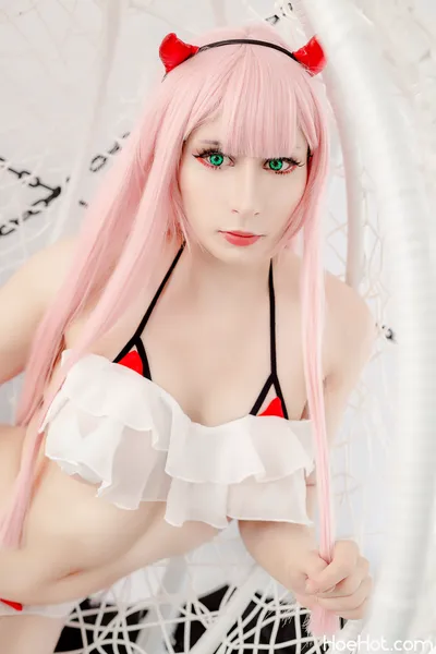 Ciwcia - Zero Two Lingerie and Shibari nude cosplay leaked 236350