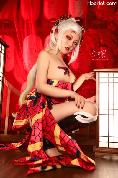 Xiaoying - Daki (Demon Slayer)kimetsu no yaibadakif:makeupf:painted nailsf:pastiesf:stirrup legwearf:stockingsf:very long hairxiaoyingnon-nude nude cosplay leaked 501587